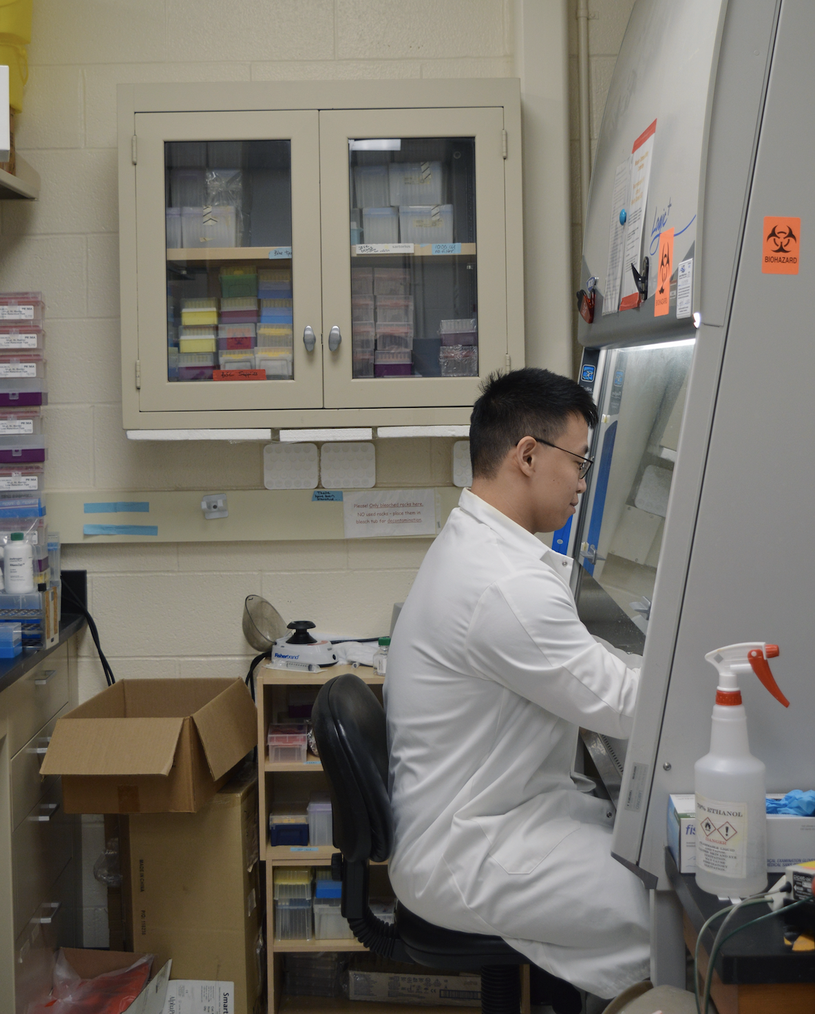 Ohio State PhD student Mingde Liu, who engineered the vaccine candidate.