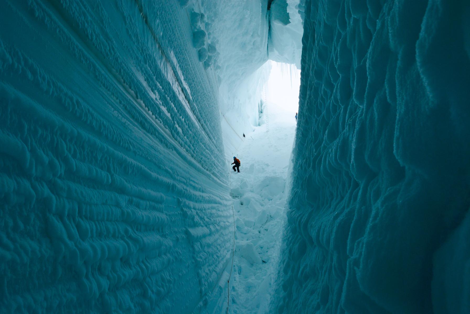 Glaciers cover about 10% of the Earth’s land area, with Antarctica accounting for about 85% of this total cover.